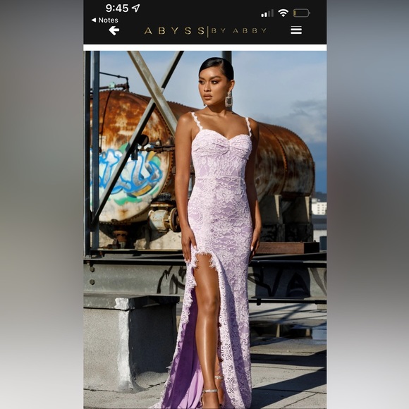 Lace Lavender Dress - Picture 1 of 4
